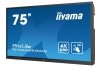 IIYAMA Monitor wielkoformatowy 74.5 cala TE7504MIS-B3AG INFRARED,4K,IPS,24^7,WiFi,7H,OPS SLOT